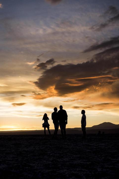 Silhouette of people in desert at sunset san pedr 2024 06 24 20 56 54 utc