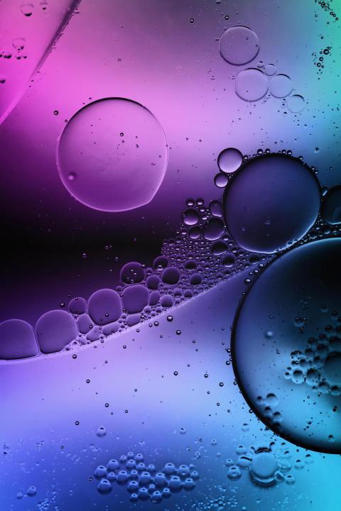 Abstract liquid shapes in colorful neon light 2023 11 27 05 36 34 utc