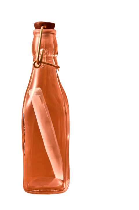 Empty glass bottle with original shapes on a solid 2023 11 27 05 36 06 utc