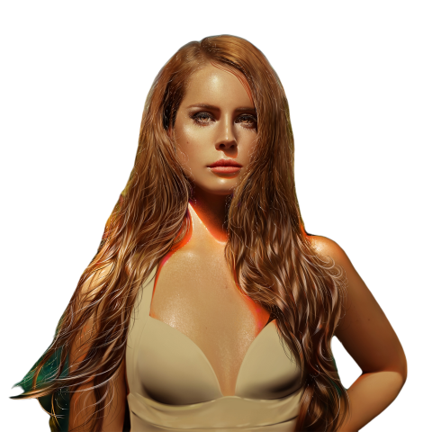 Lana del rey portrait american singer digital art 3840x3840 7447