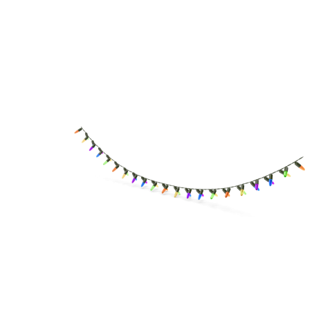 Christmas Garland With Colourful Lights H03 2k