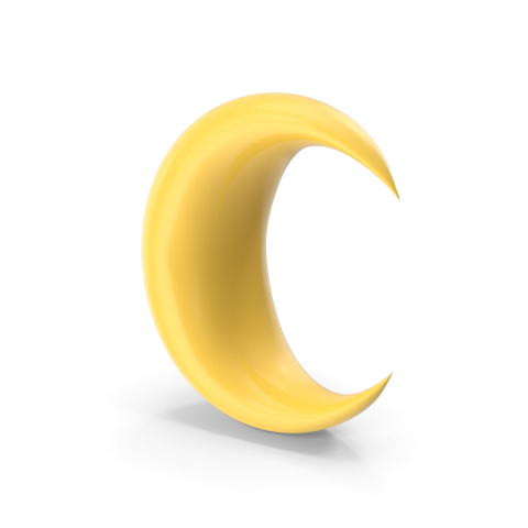Crescent Moon Colored Icon H03 2k