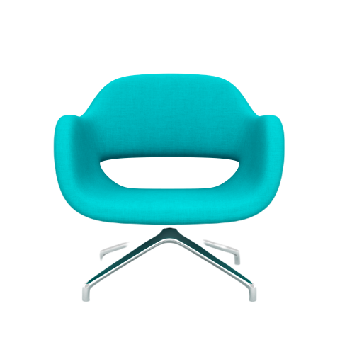 Blue modern armchair isolated on white background 2024 10 14 02 26 00 utc