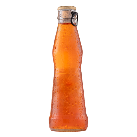 Iced cold aperol spritz cocktail in bottle isolat 2023 11 27 05 04 16 utc